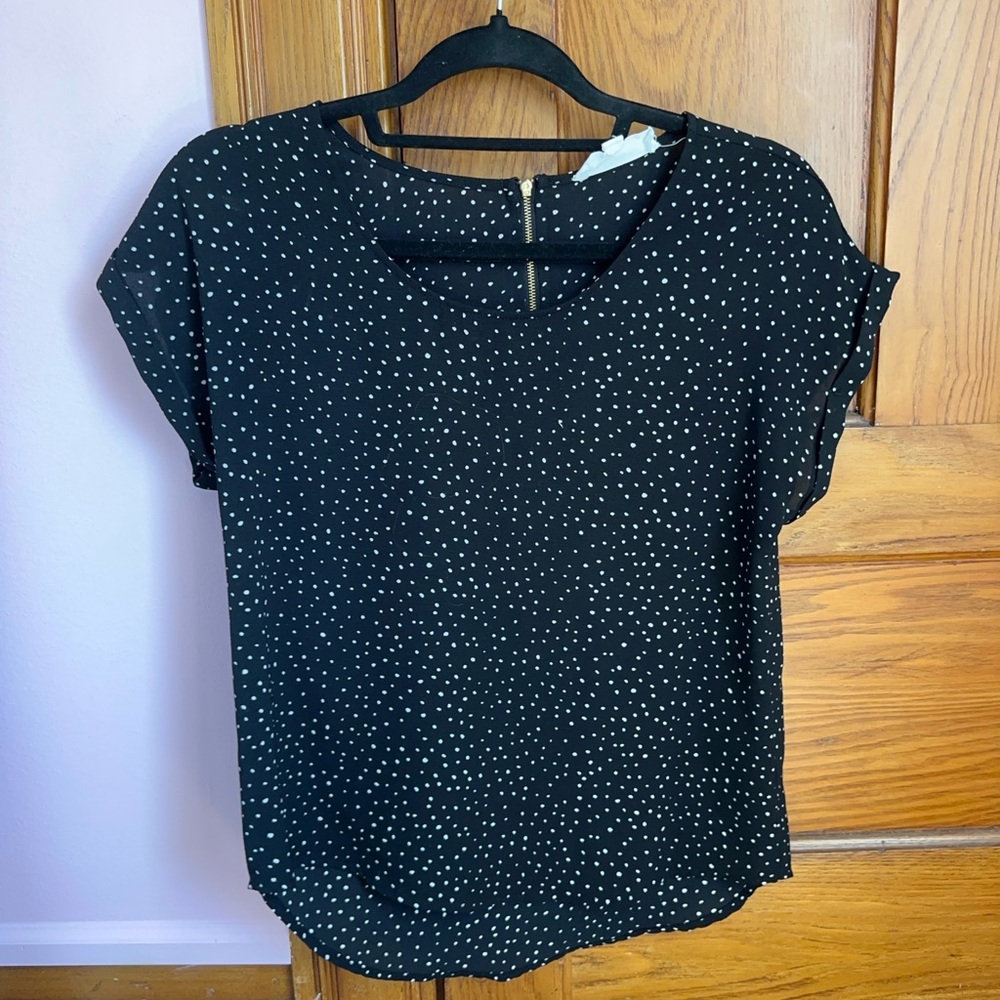Polka dot dress shirt
